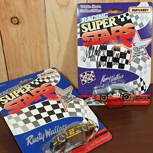 Vintage diecast Matchbox NASCAR Super Stars Rusty and Kenny Wallace Autograph - Picture 1 of 7