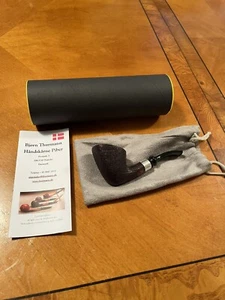 Bjorn Thurmann Estate Pipe Denmark Sandblast Dublin Billiard W/ Box&bag - Picture 1 of 18