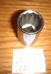 NEW  CRAFTSMAN  11/16" X  1/2" DRIVE 12PT  SHALLOW  # 47507  USA  -VV- - Picture 1 of 1