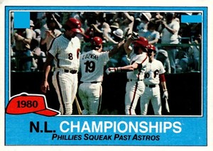 1980 NL Championships LCS 1981 Topps #402  Baseball Card