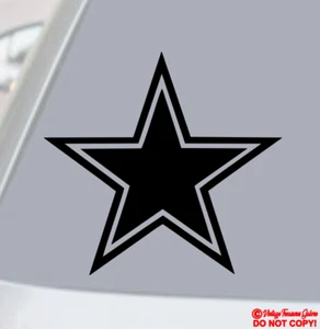 DALLAS COWBOYS Vinyl Decal Sticker Car Window Bumper STAR NFL FOOTBALL TEAM LOGO - Picture 1 of 6