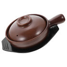 Ceramic French Onion Soup Bowl with Handle and Tray 19cm-ED