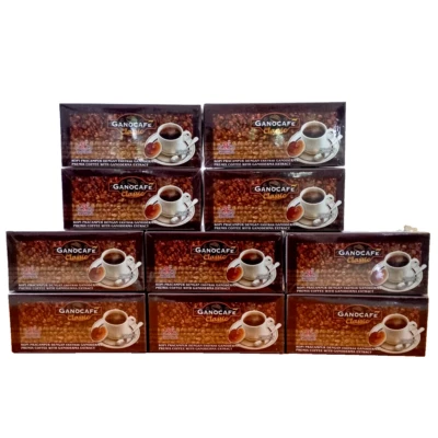 10 Boxes Gano Cafe Classic Black Coffee Ganoderma Lucidum No Sugar Exp 2027 - Image 1 of 4