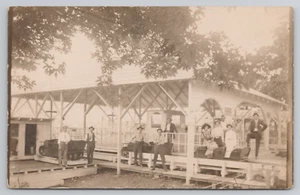 RPPC Joplin MO Lover's Tub Roller Coaster at Electric Park Amusement Postcard - Picture 1 of 4