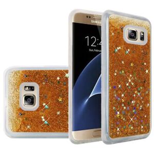 GSA Liquid Glitter Candy Case For Samsung Galaxy S7 Edge - Gold