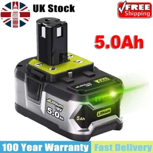 For Ryobi Battery P108 Plus RB18L40 RB18L50 P105 18V 5.0Ah Lithium Battery New - Picture 1 of 14
