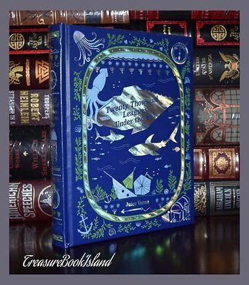Twenty Thousand Leagues Under the Sea by Jules Verne New Sealed Leather Bound Ed Foto 1 de 4