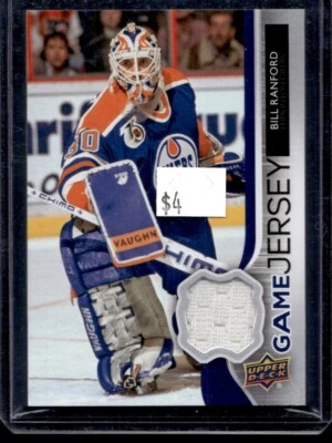 2014-15 Upper Deck Game Jerseys Bill Ranford Edmonton Oilers #GJ-RA - Image 1 of 2