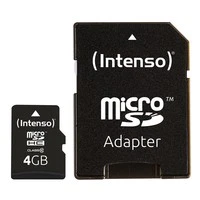 Intenso 4GB MicroSDHC 4 GB MicroSDHC Classe 10 25 MB/s Resistente agli 3413450 - Immagine 1 di 1