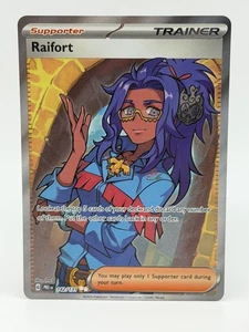 Pokemon TCG Card Prismatic Evolutions 142/131 Rainfort Trainer Double Secret - Picture 1 of 1