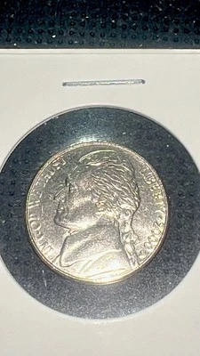 2000 D Jefferson Nickel Error With Struck Through - Image 1 of 3