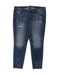 MOSSIMO Womens Mid Rise Skinny Jeans US 18 2XL W34 L30 Blue Cotton AI08 - Picture 1 of 3