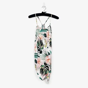 Mynah Swim Cover-Up Gr. XS Viskose Blumen vorne Tulpe Strand Urlaub - Bild 1 von 4