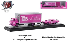 M2 Machines Auto Hauler TW15 1969 Dodge L600 & 1971 Dodge Charger R/T Hemi CHASE - Picture 1 of 1