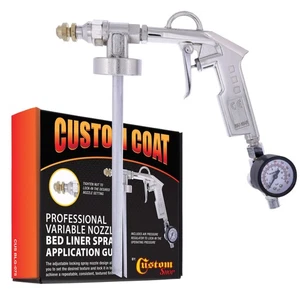 Custom Coat Variable Nozzle Bed Liner Spray Application Gun, Fits U-Pol Raptor - Picture 1 of 5