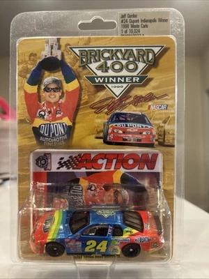 Jeff Gordon #24 Dupont Monte Carlo Brickyard 400 1998 ganador 1:64 acción diecast Foto 1 de 4
