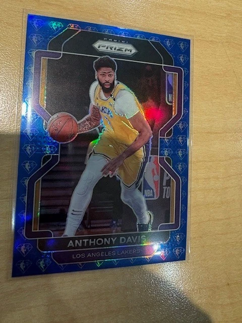 Panini Prizm 2021-22 75 aniversario azul Prizm Anthony Davis #53 - L.A. Lakers Foto 1 de 1