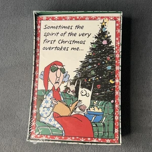 Vintage Shoebox Hallmark Cards Christmas Maxine Dog Mouse NOS Sealed - Imagen 1 de 2