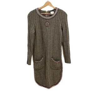 Auth CHANEL - P34465 Gray Women's Sweater - Picture 1 of 7