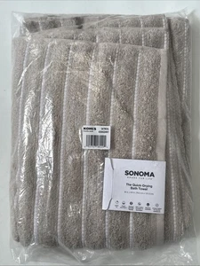 Sonoma Goods For Life, das schnell trocknende Badetuch, Haferflocken, 30" x 54" - Bild 1 von 2