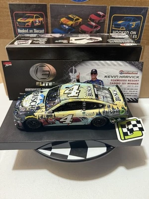 Kevin Harvick ELITE #4 National Forest New Hampshire Win 2017 1/24 Diecast Foto 1 de 4