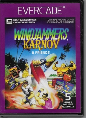 Blaze Evercade Windjammers, Karnov & Friends Cartridge 5 Games- Brand New - Image 1 of 2