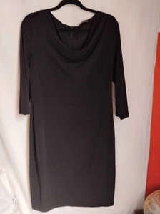 Esprit Black 3/4 sleeve black shift dress size M-L - Picture 1 of 3
