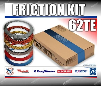 62TE GEARBOX CLUTCH FRICTION KIT CHRYSLER , DODGE , LANCIA , VOLKSWAGEN - Image 1 of 4