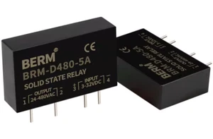 BRM SSR Solid-State Relais kleiner Pin Leiterplatte Leiterplatte 5A DC-AC - Picture 1 of 10