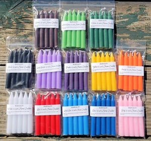 Unscented .5 inch Diameter Chime Candles: 4 Inch Height for Spells- (5-pack) - Picture 1 of 6