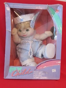 Bambola vintage Mattel My Child capelli biondi occhi azzurri marinaio ragazzo come nuova con scatola - Foto 1 di 8