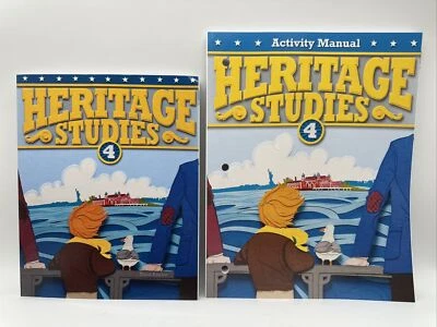 Bob Jones Heritage Studies 4 Student Text & Activities 4th Grade History- NEW - Image 1 of 4