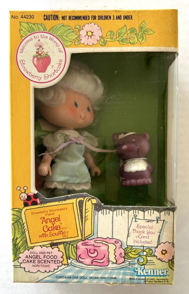 Vtg 1980s Angel Cake & Souffle Strawberry Shortcake Doll Kenner 1982 44230