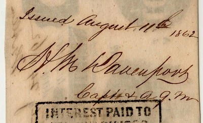 T-39 PF-13 1862 $100 Confederate Paper Money - PCGS-C AU 55 - Capt Davenport R10 - Image 1 of 3