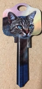 TABBY CAT KEY BLANK-KW1-FOR KWIKSET LOCKS - Picture 1 of 1