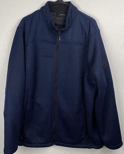 VETEMENTS Zeroexposur ZX BLK blu navy giacca waffle pesante zip uomo 2XL