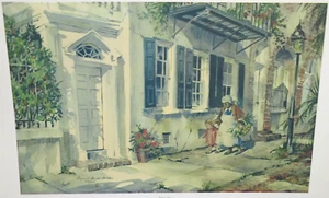 VIRGINIA FOUCHE BOLTON "CHALMERS STREET LIMIITED EDITION HAND SIGNED LITHOGRAPH - Picture 1 of 6