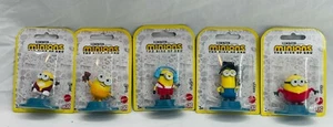 5 Minions Mini Figurines Rise of Gru Bob Otto Jerry Stewart Kevin Cake Topper - Picture 1 of 1