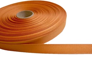 Offray Ginger Burnt Orange Grosgrain Ribbon 5/8" wide x 5 yards Polyester B26 - Picture 1 of 3