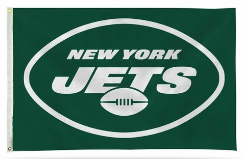 New York Jets Flag Banner 3x5 Primary Logo Premium Outdoor House Football Cover
