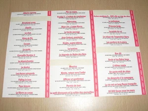VHS VIDEO stickers planche d'autocollants pour K7 - Picture 1 of 1