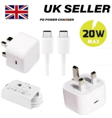 For Nokia X10/X20/G50/G11/G21/C32/C22/C21 Plus Super Fast Charger Plug & Cable - Image 1 of 4