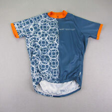 Primal Cycling Jersey Mens Medium Blue Full Zip Bicycle Shirt Bike Tour De Fox
