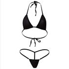 Women Sexy Micro Thong G string Brazilian Mini Top Bra Bottom Bikini Swimwea.R u