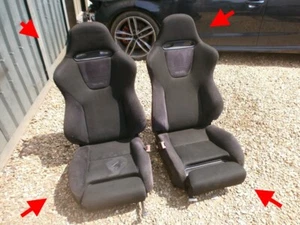 RECARO TRENDLINE BUCKET SPORT SEATS GENUINE RENAULT MITSUBISHI HONDA SUBURA - Picture 1 of 24