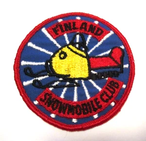 NOS VINTAGE FINLAND, MINN. SNOWMOBILE CLUB UNSEWN CLOTH PATCH ~ WE SELL PATCHES - Picture 1 of 2