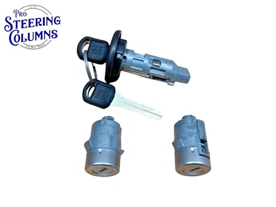 2001-2006 SILVERADO SIERRA TAHOE ENCENDIDO CERRADURA PUERTA CILINDRO JUEGO 2 LLAVES NUEVO OEM Foto 1 de 4