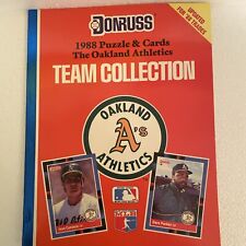 1988 DONRUSS TEAM COLLECTION PUZZLE & CARDS OAKLAND ATHLETIS A'S BOOKLET