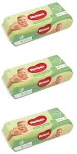 3 X Huggies Natural Care Soothing Baby Wipes Aloe Vera 56pc (TOTAL 168 Wipes) - Picture 1 of 5
