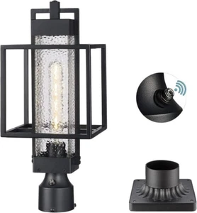 Dusk To Dawn Outdoor Post Light Pier Mount Cage Style - Picture 1 of 6